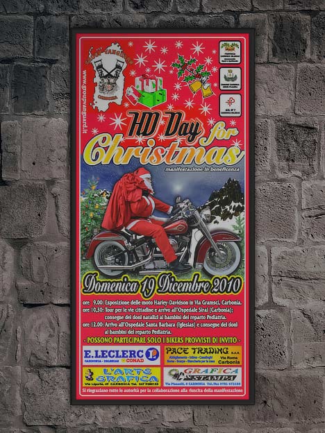 Poster HD Day for Christmas 2010 incorniciato su un muro