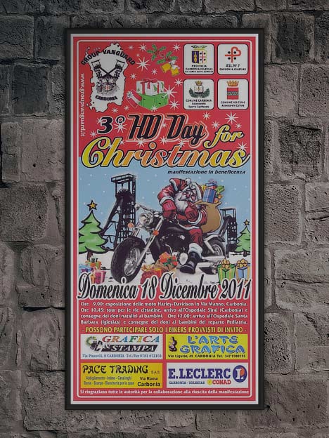 Poster HD Day for Christmas 2011 incorniciato su un muro